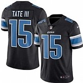 Nike Men & Women & Youth Lions 15 Golden Tate III Black Color Rush Limited Jersey,baseball caps,new era cap wholesale,wholesale hats